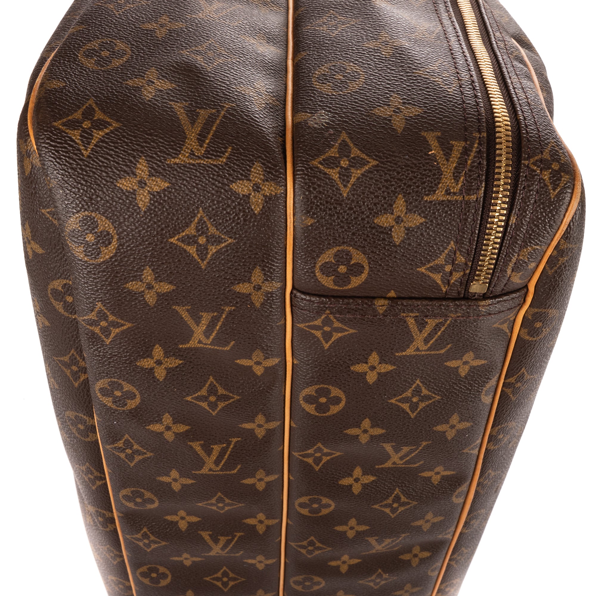 Handbag Alizé 24h Boston Brown Monogram Canvas