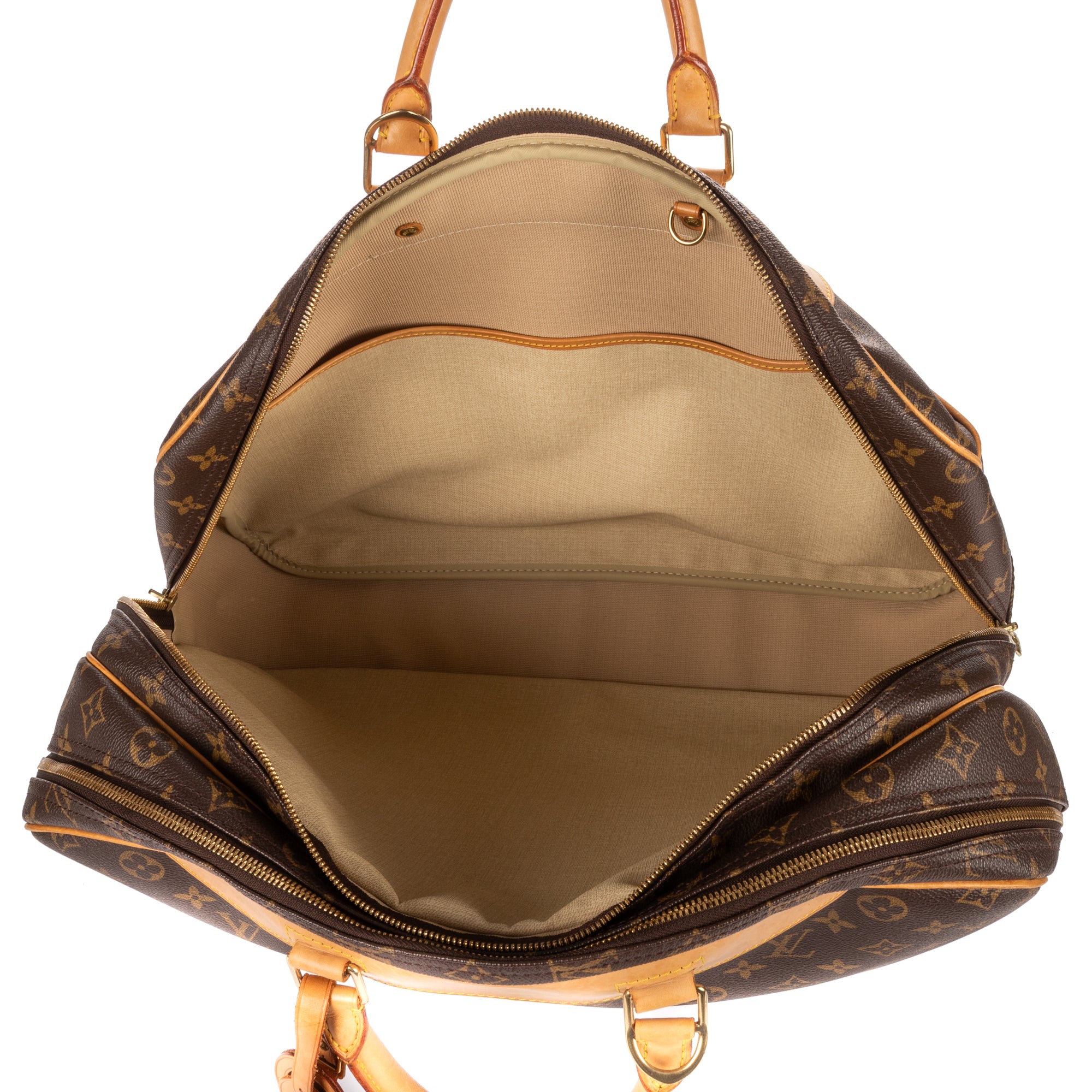 Handbag Alizé 24h Boston Brown Monogram Canvas