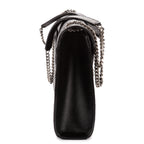 Shoulder Bag Enveloppe Chain Large Black Quilted Leather