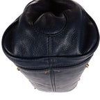 Handbag Paddington Blue Calfskin Leather