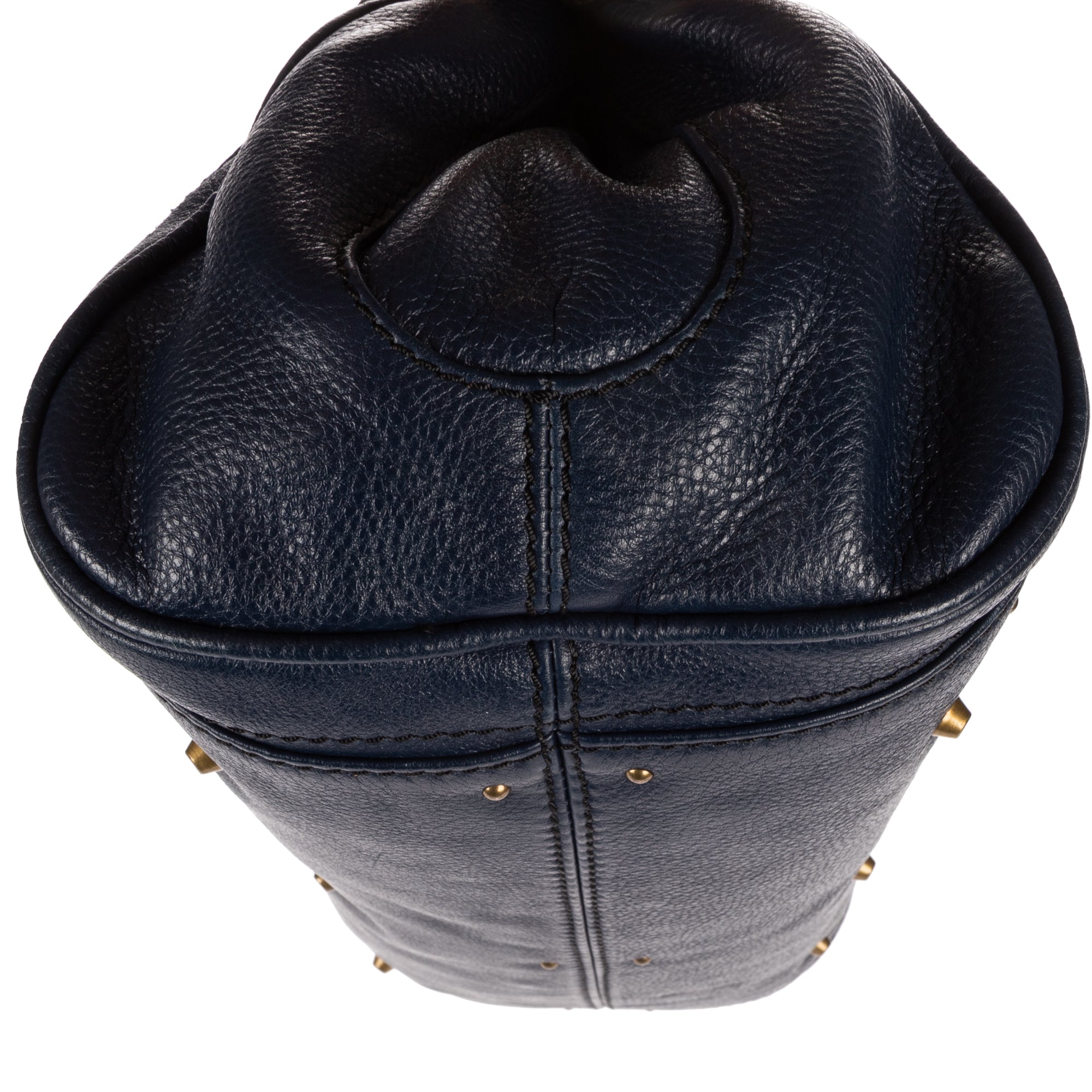 Handbag Paddington Blue Calfskin Leather