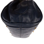 Handbag Paddington Blue Calfskin Leather