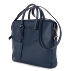 Briefcase Briefcase Blue Saffiano Travel Leather