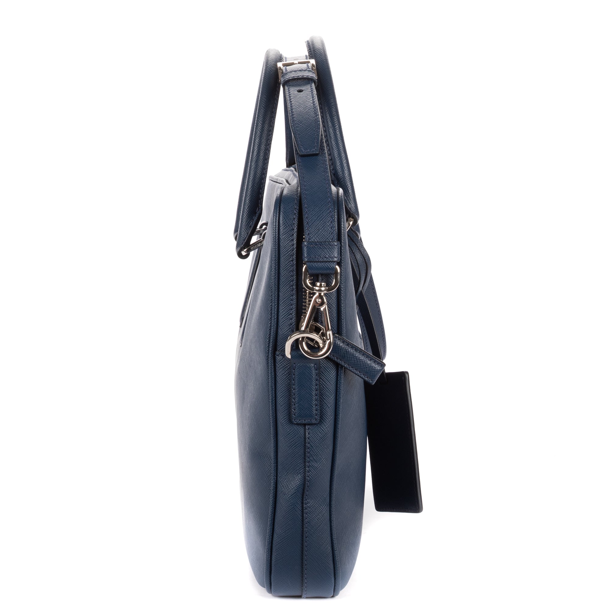 Briefcase Briefcase Blue Saffiano Travel Leather