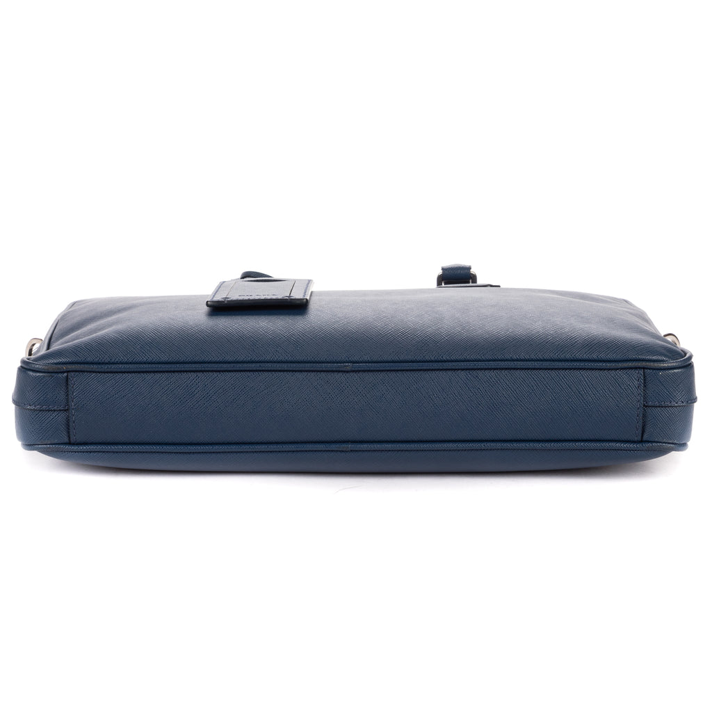 Briefcase Briefcase Blue Saffiano Travel Leather