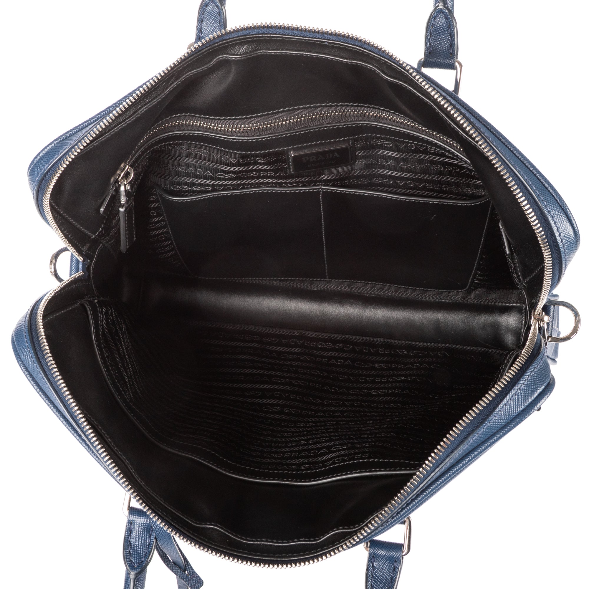 Briefcase Briefcase Blue Saffiano Travel Leather