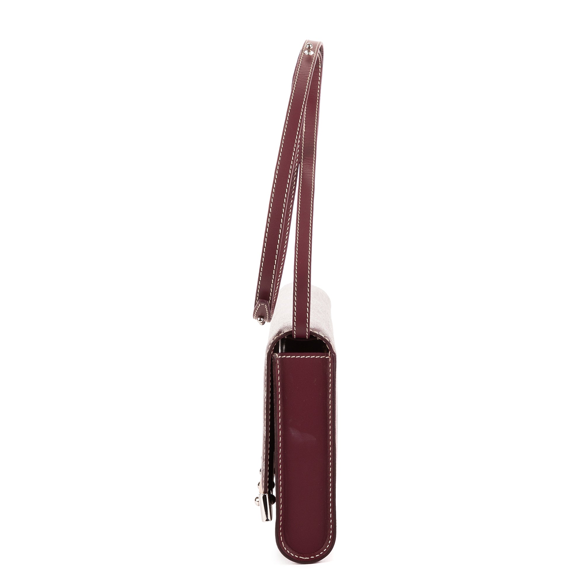 Clutch Monte Carlo Mini Burgundy Goyardine Canvas