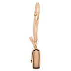 Shoulder Bag Besace Clea Mini Beige Smooth Calfskin Leather