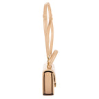 Shoulder Bag Besace Clea Mini Beige Smooth Calfskin Leather