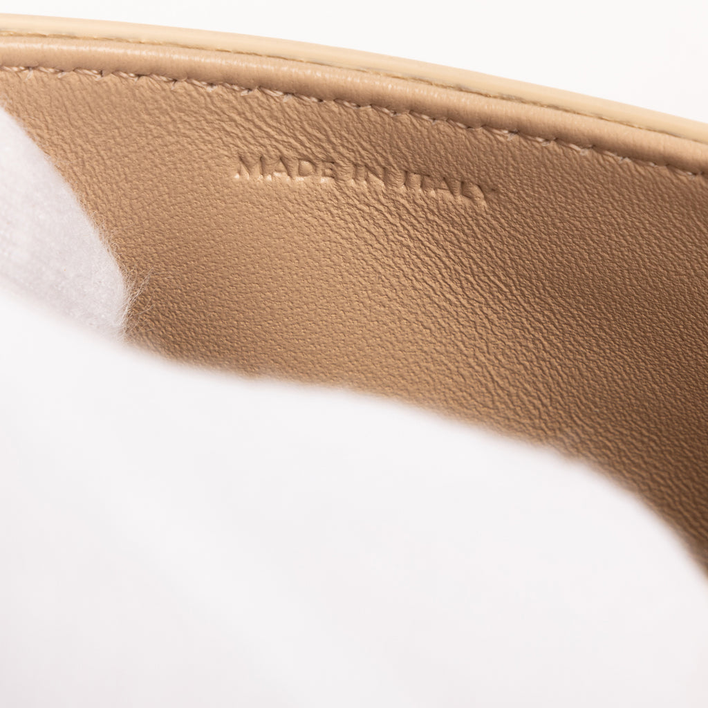 Shoulder Bag Besace Clea Mini Beige Smooth Calfskin Leather