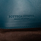 Bolso de mano Intreciatto Roma de cuero Intrecciato azul mediano