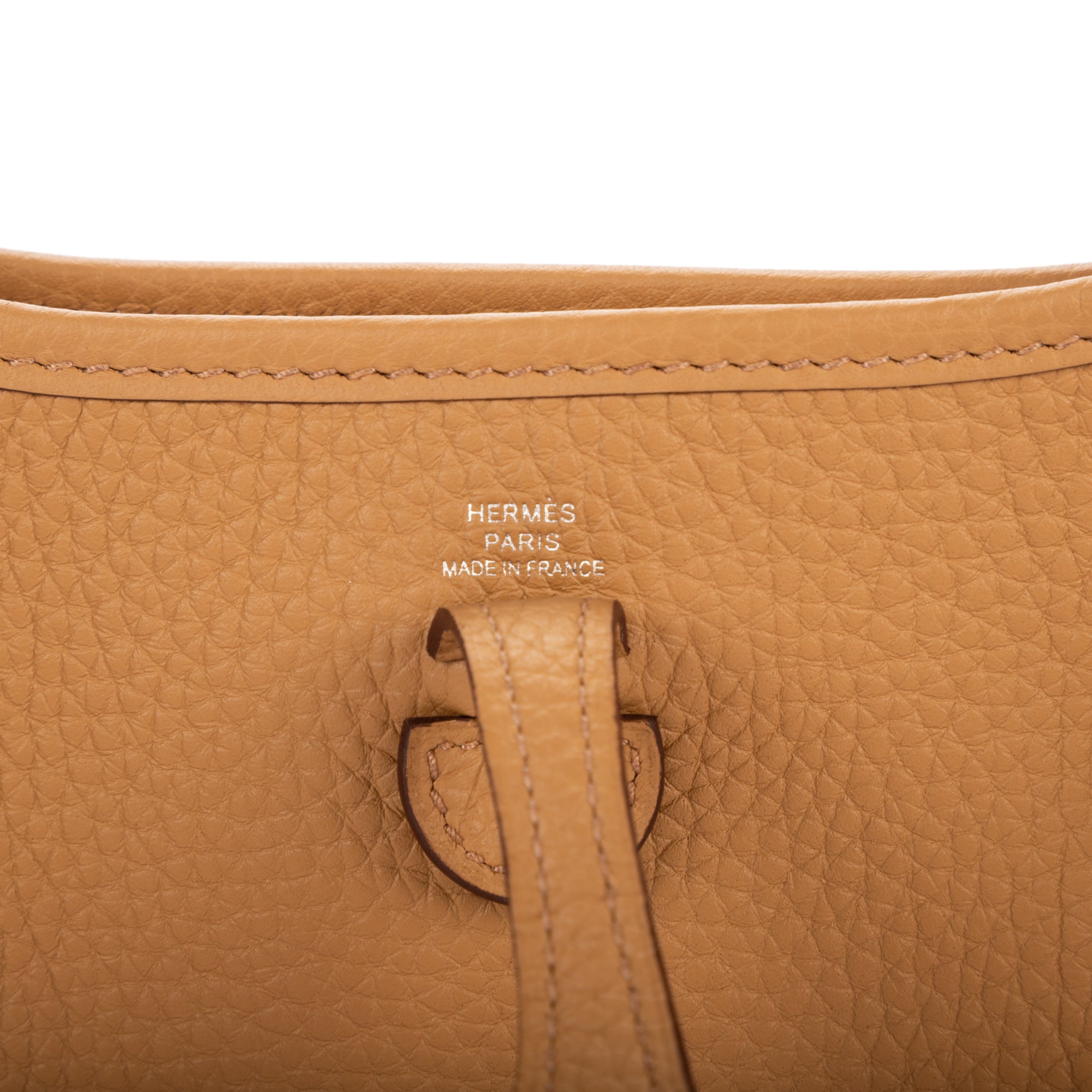 Shoulder Bag Evelyne 16 Amazone Mini Biscuit Camel Clemence Leather