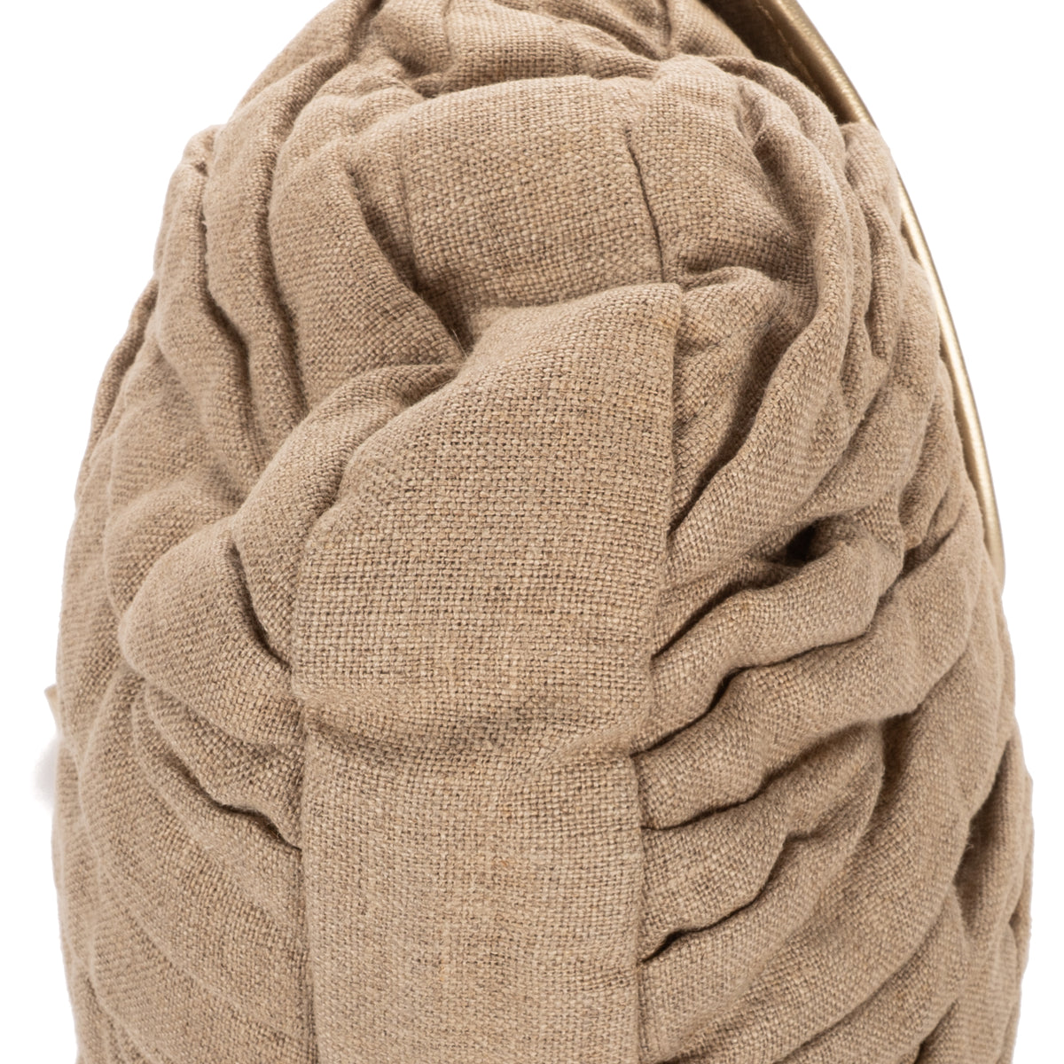 Shoulder Bag Hobo Bag Beige Matelasse Coffer Woven Canvas