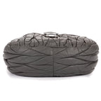 Shoulder Bag Coffer  Flap Hobo Grey Matelasse Lux Leather