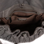 Shoulder Bag Coffer  Flap Hobo Grey Matelasse Lux Leather