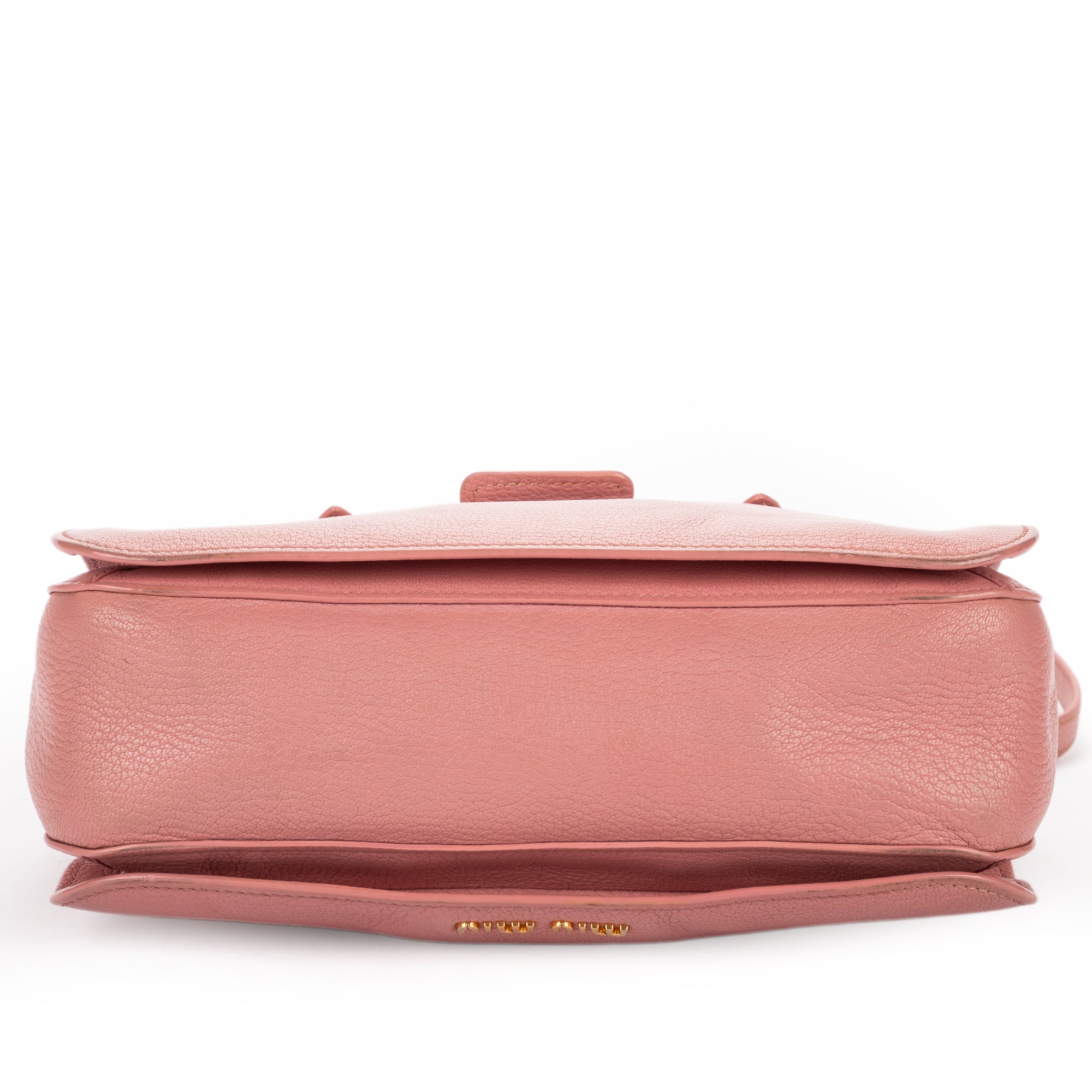Shoulder Bag Pushlock Tote Pink Madras Leather