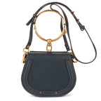 Shoulder Bag Small Nile Bracelet Bag Small Navy Calfskin Leather