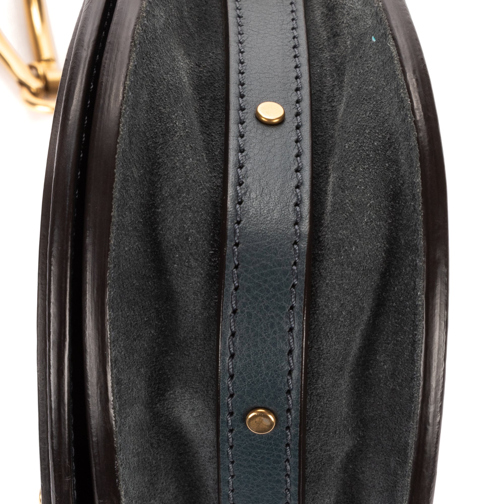 Shoulder Bag Small Nile Bracelet Bag Small Navy Calfskin Leather