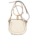 Shoulder Bag Small Nile Bracelet Bag Small Ivory Quilted Chevron Leather