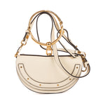 Shoulder Bag Nile Bracelet Crossbody Ivory Calfskin Leather