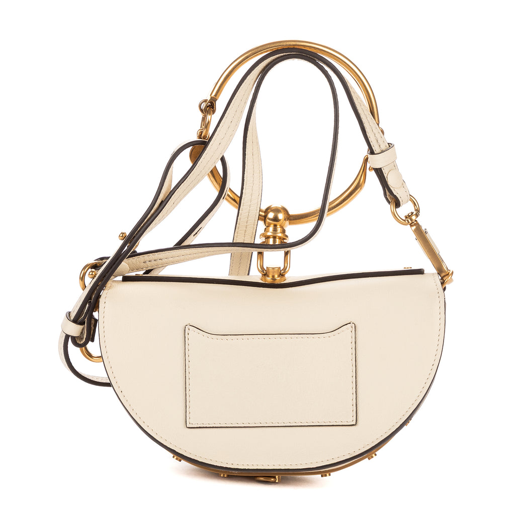 Shoulder Bag Nile Bracelet Crossbody Ivory Calfskin Leather