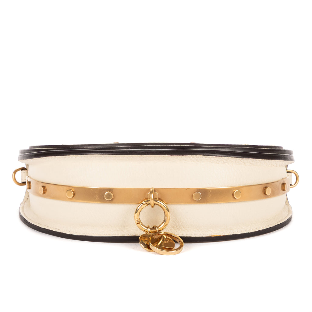 Shoulder Bag Nile Bracelet Crossbody Ivory Calfskin Leather
