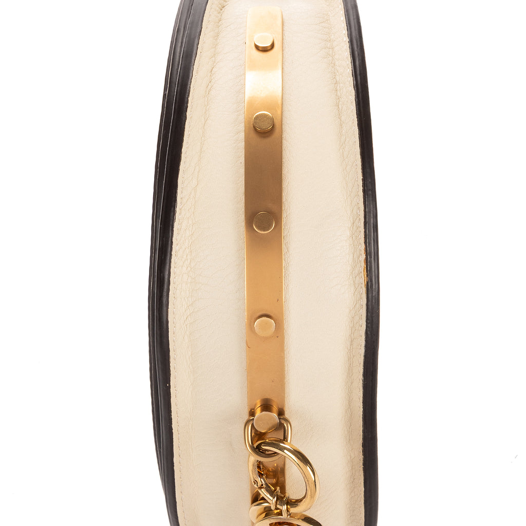 Shoulder Bag Nile Bracelet Crossbody Ivory Calfskin Leather