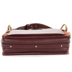 Shoulder Bag Small Roy Clutch Crossbody Small Burgundy Calfskin Leather