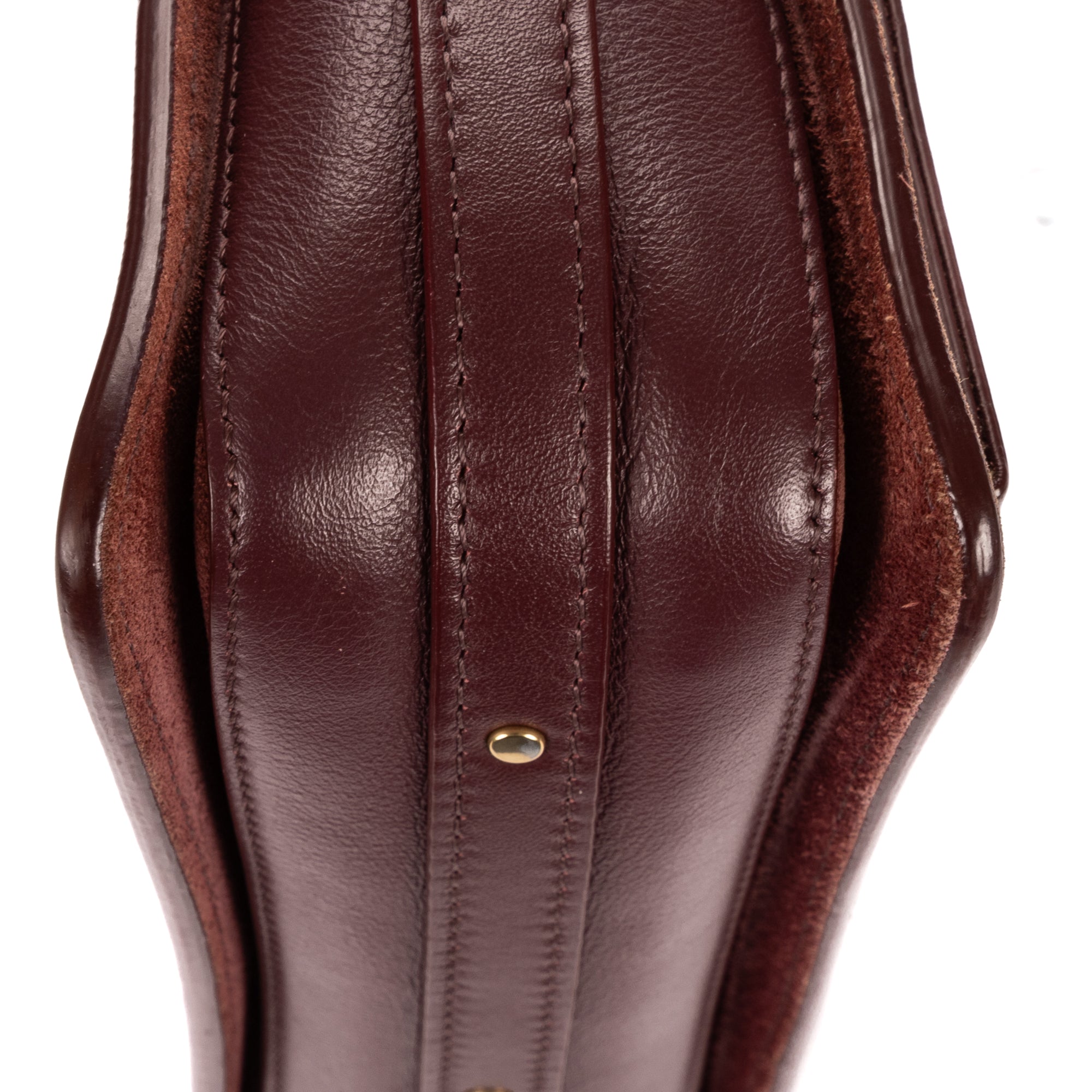 Shoulder Bag Small Roy Clutch Crossbody Small Burgundy Calfskin Leather