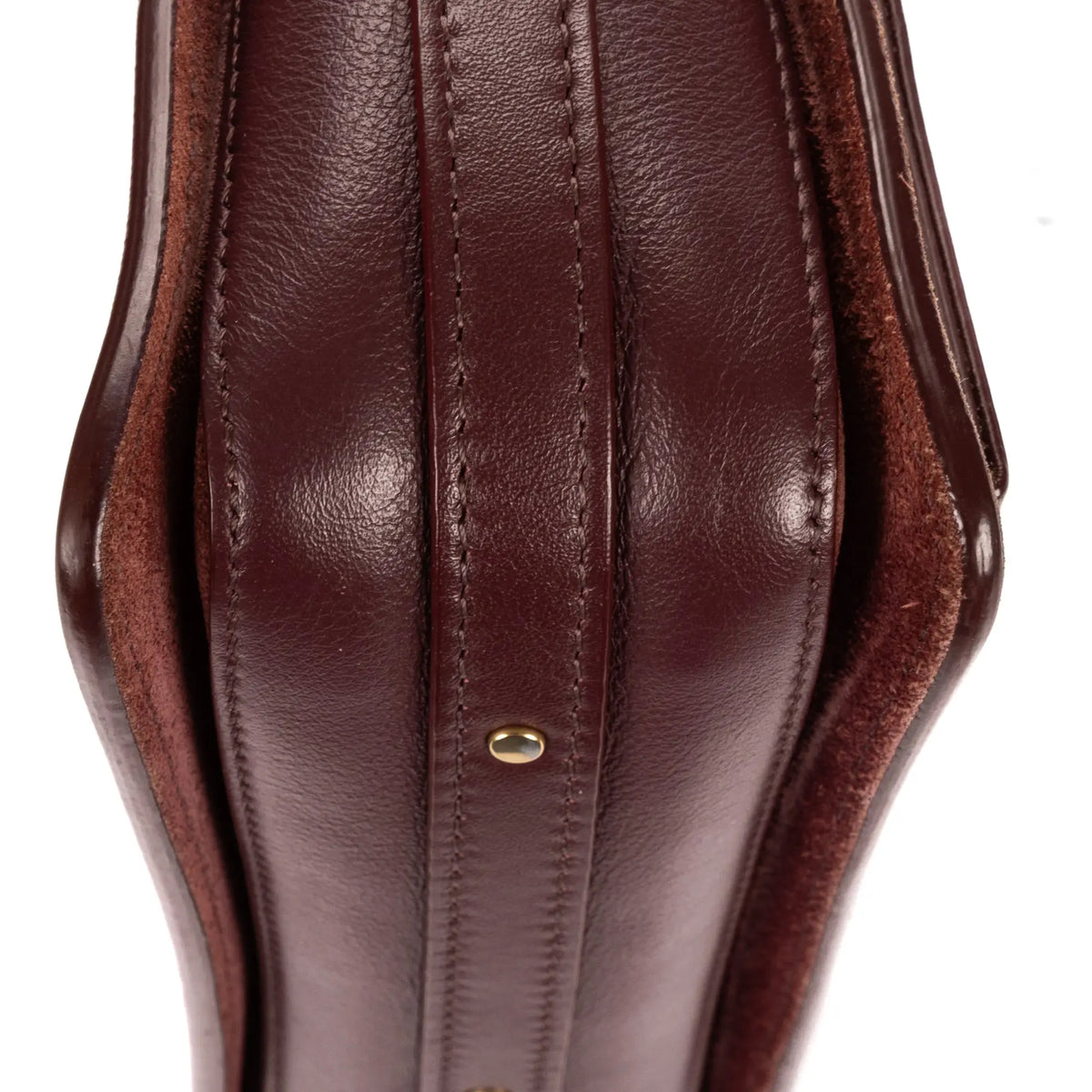 Bandolera pequeña Roy Clutch Piel de becerro burdeos
