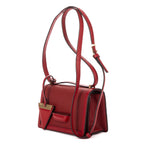 Shoulder Bag Small Barcelona Small Burgundy Grained Calfskin Leather