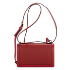 Shoulder Bag Small Barcelona Small Burgundy Grained Calfskin Leather