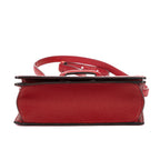 Shoulder Bag Small Barcelona Small Burgundy Grained Calfskin Leather