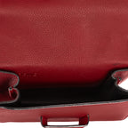 Shoulder Bag Small Barcelona Small Burgundy Grained Calfskin Leather