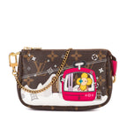 Shoulder Bag Ltd. Ed. 2019 Christmas Animation Mini Pochette Accessoires Brown Vivienne Mascot Monogram Canvas