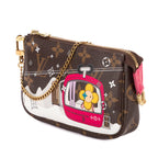 Shoulder Bag Ltd. Ed. 2019 Christmas Animation Mini Pochette Accessoires Brown Vivienne Mascot Monogram Canvas