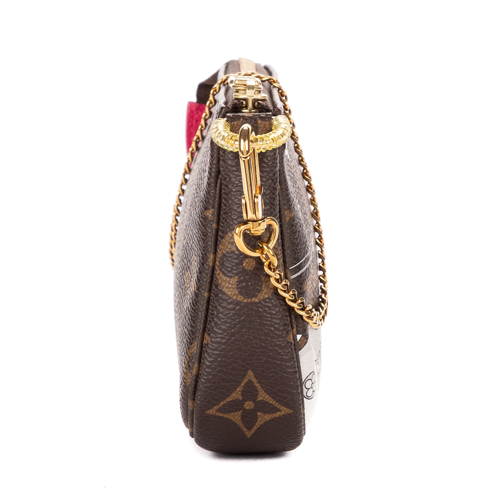 Shoulder Bag Ltd. Ed. 2019 Christmas Animation Mini Pochette Accessoires Brown Vivienne Mascot Monogram Canvas