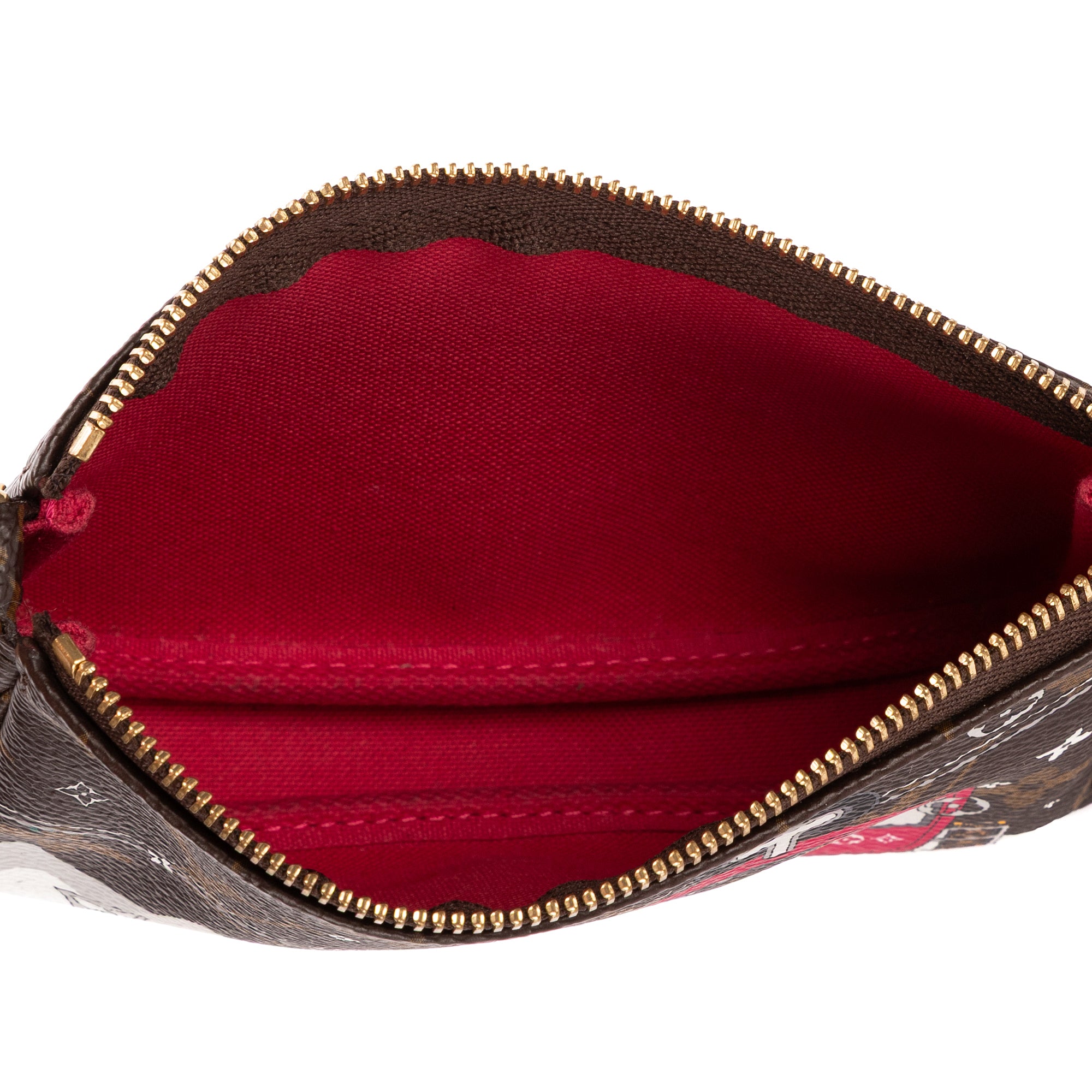 Shoulder Bag Ltd. Ed. 2019 Christmas Animation Mini Pochette Accessoires Brown Vivienne Mascot Monogram Canvas