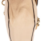 Shoulder Bag Small Elsie Chain Flap Small Beige Grained Calfskin Leather