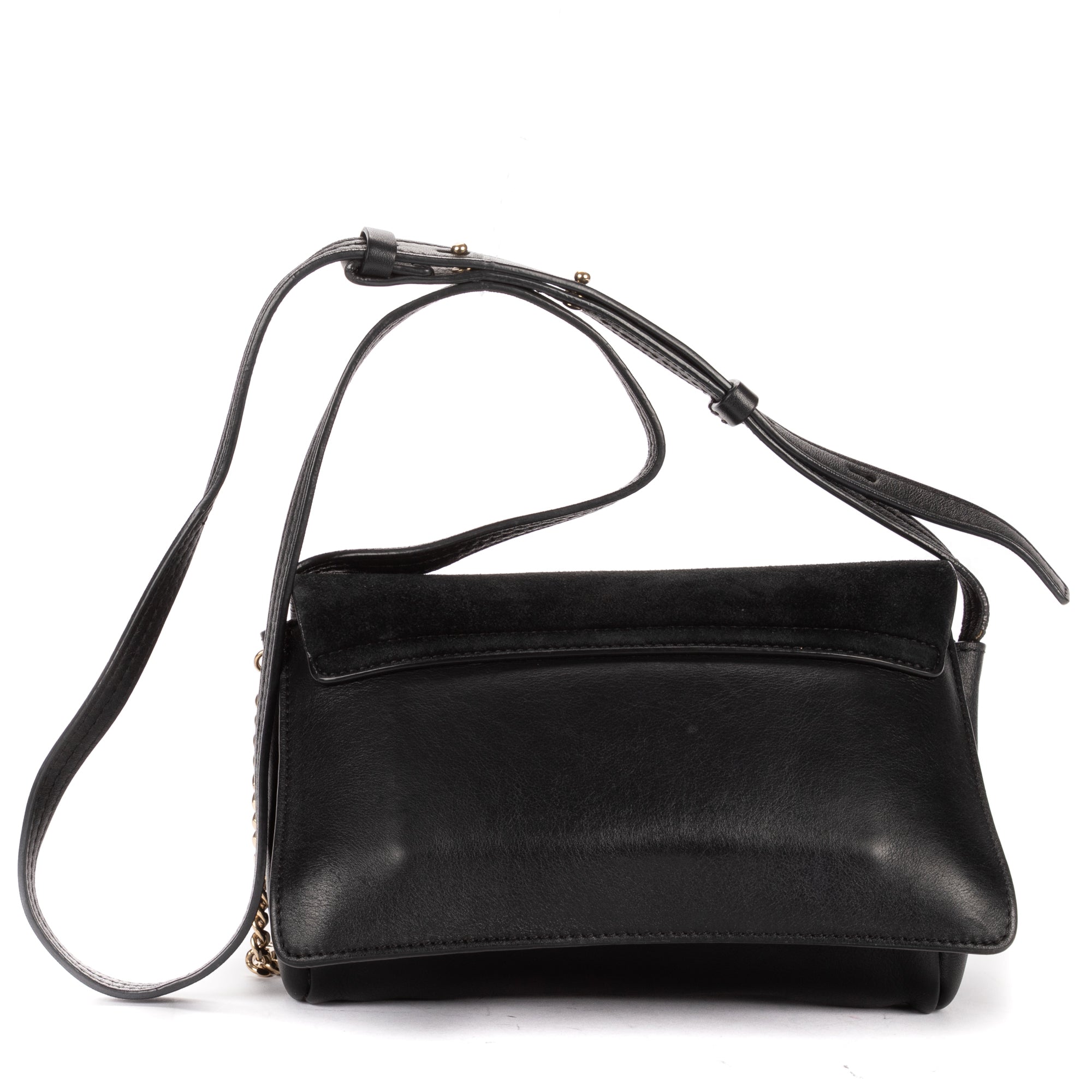 Shoulder Bag Small Faye Small Black Calfskin/Suede Leather