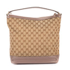 Shoulder Bag Bree Bow Hobo Bag Beige Monogrammed Canvas