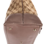 Shoulder Bag Bree Bow Hobo Bag Beige Monogrammed Canvas