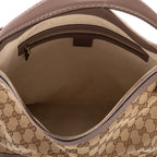 Shoulder Bag Bree Bow Hobo Bag Beige Monogrammed Canvas