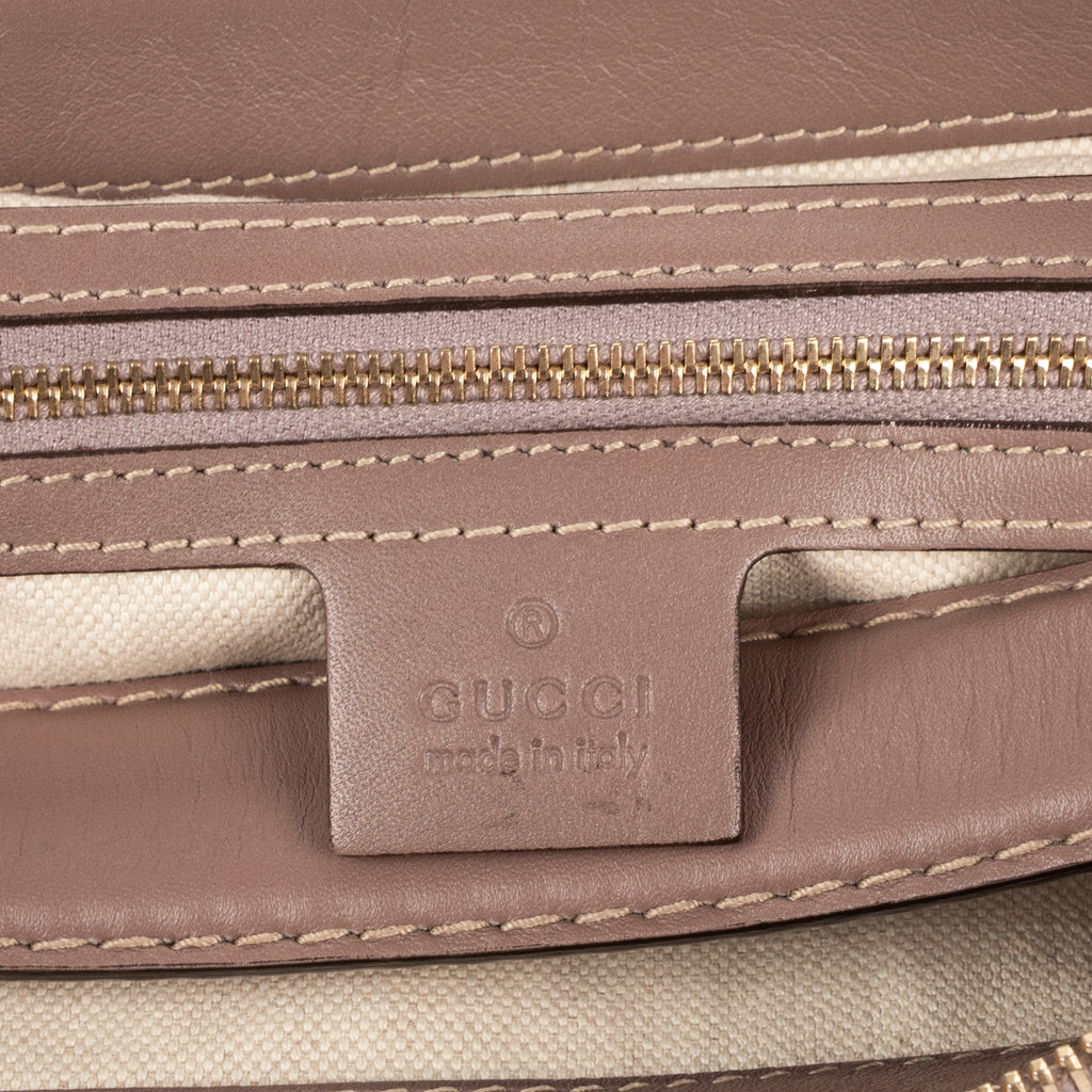Shoulder Bag Bree Bow Hobo Bag Beige Monogrammed Canvas