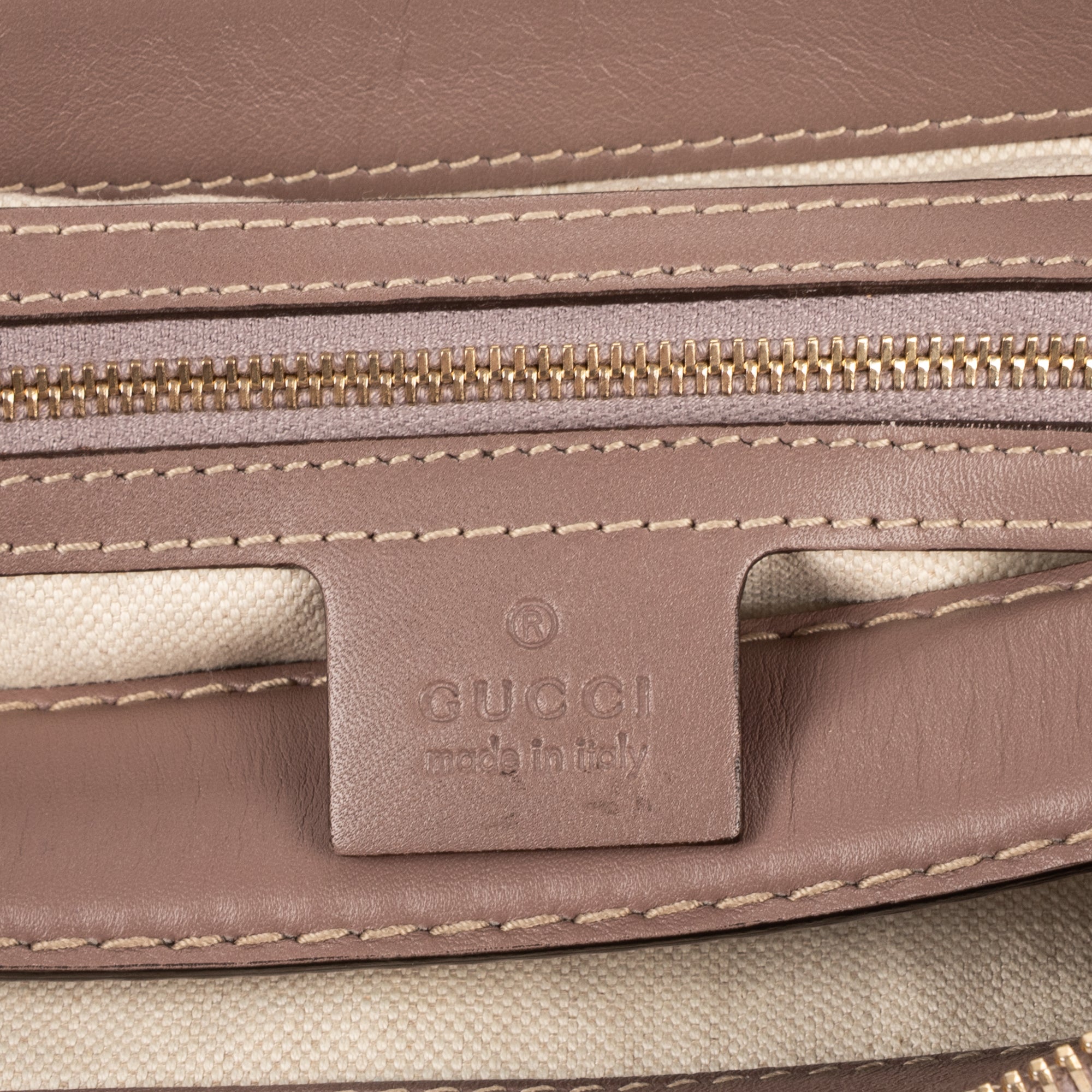 Shoulder Bag Bree Bow Hobo Bag Beige Monogrammed Canvas