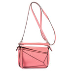 Shoulder Bag Mini Puzzle Mini Pink Grained Calfskin Leather