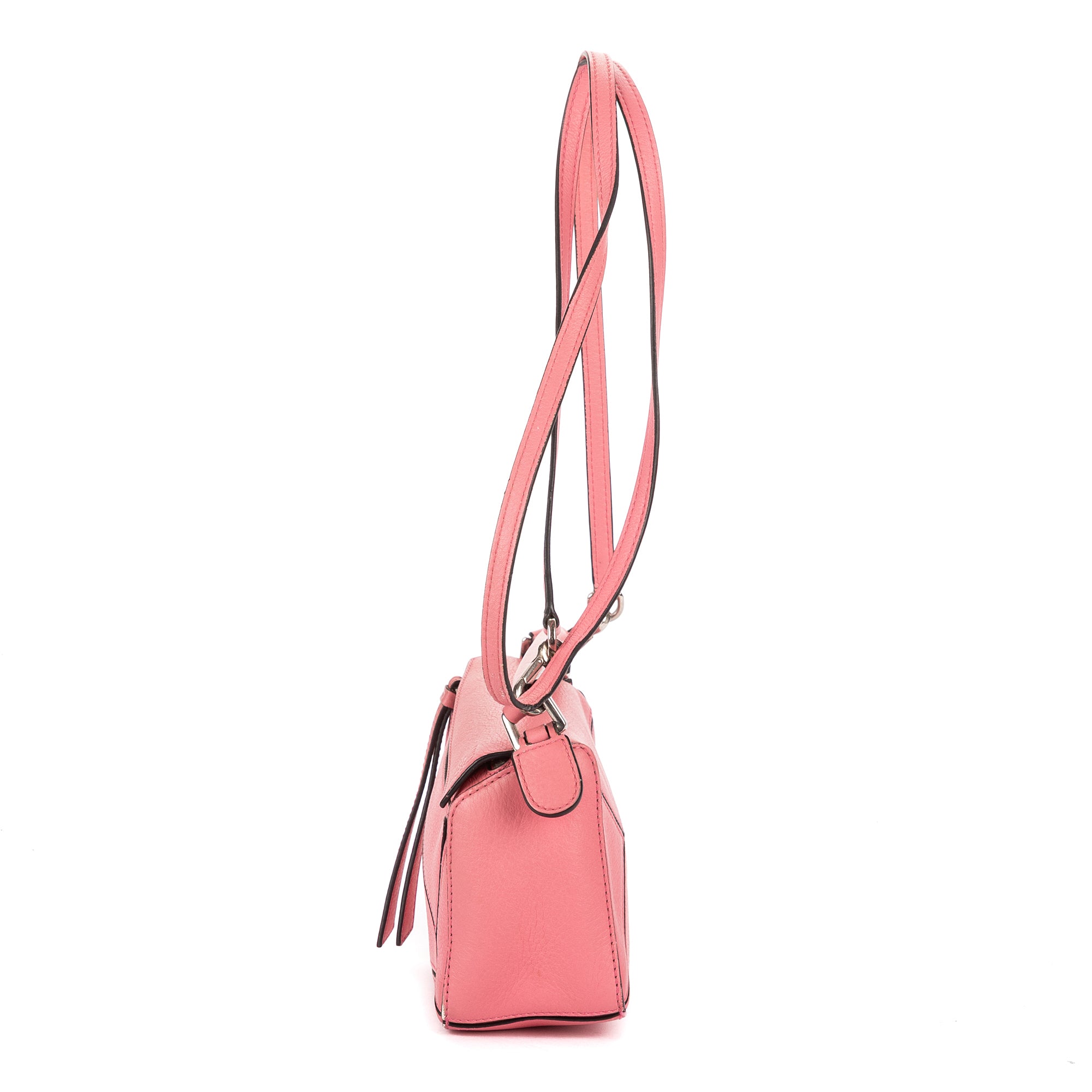 Shoulder Bag Mini Puzzle Mini Pink Grained Calfskin Leather