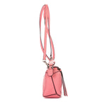Shoulder Bag Mini Puzzle Mini Pink Grained Calfskin Leather