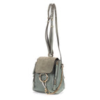 Backpack Faye Backpack Blue Calfskin/Suede Leather