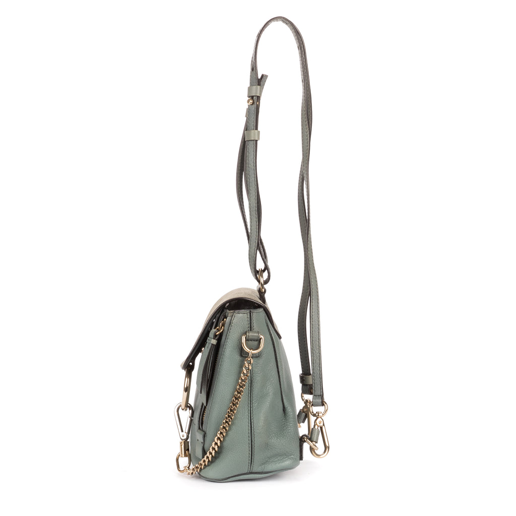 Backpack Faye Backpack Blue Calfskin/Suede Leather
